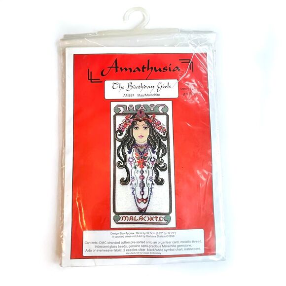 Amathusia Cross Stitch Kit #AM824 The Birthday Girls Mav Malachite NEW Sealed - Picture 1 of 4